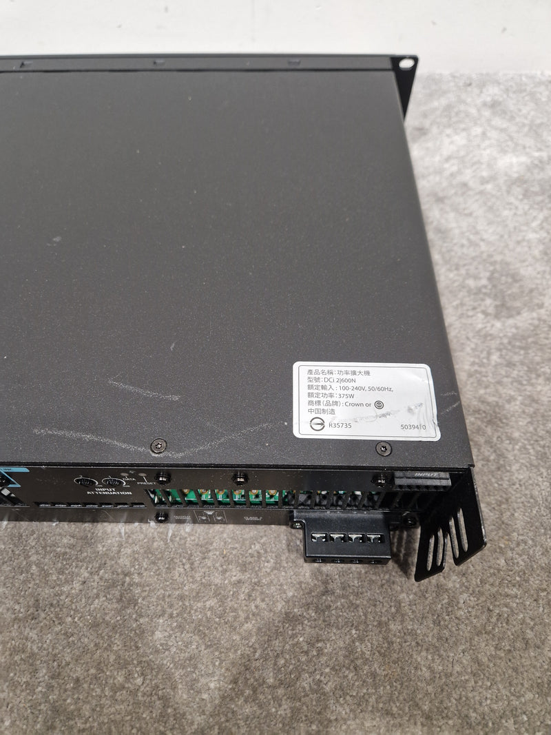 Crown DCI 2|600N - Network Amplifier - Excellent w/ Power Supply - image 9