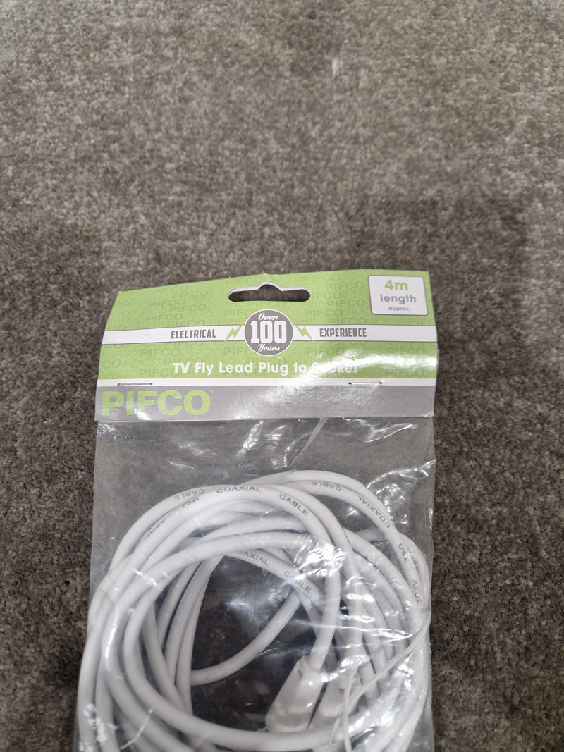 4M Pifco TV Fly Lead Plug TO Socket - Durable Connection Cable - Excellent w/ Original Packaging - image 2