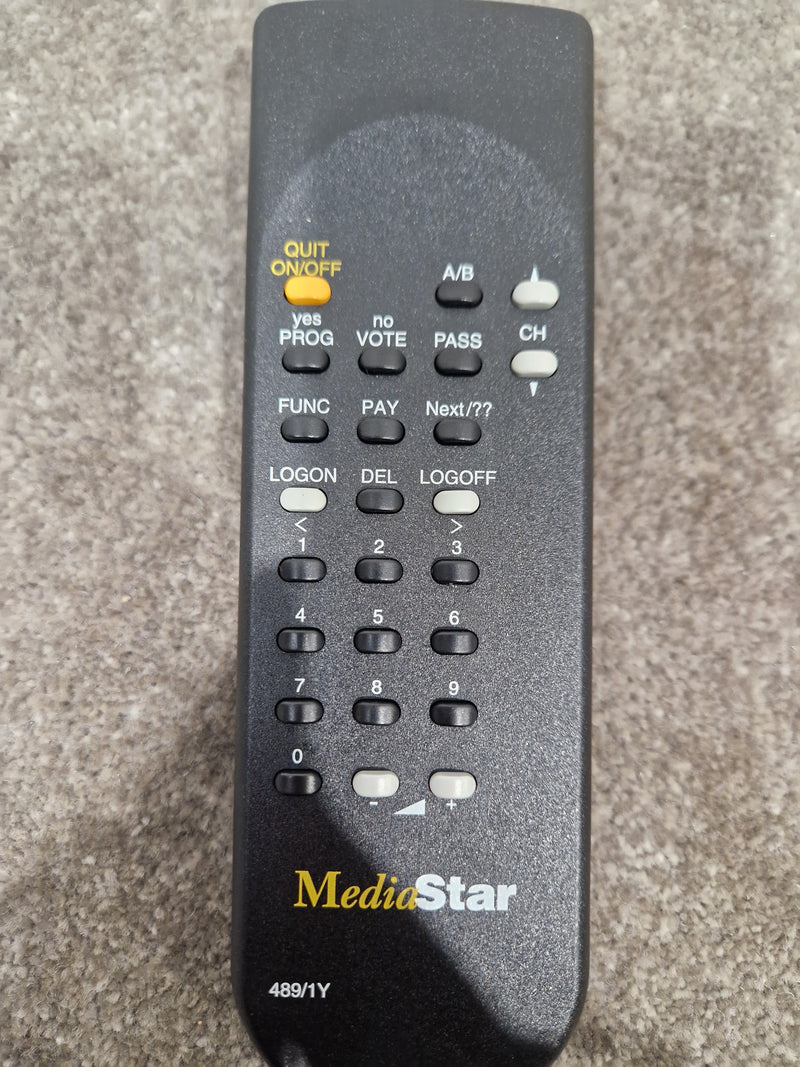 Mediastar Remote For Mediastar Receiver - Infrared Wireless Control - Excellent - image 2