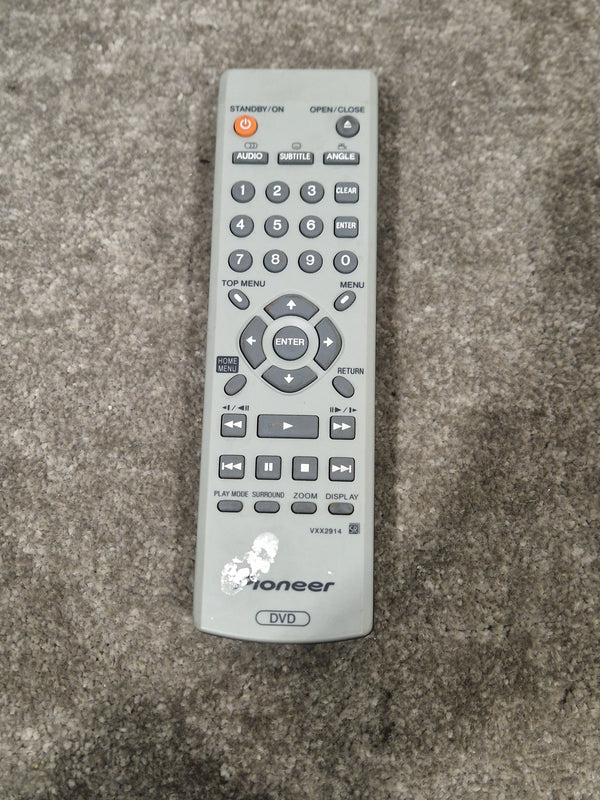 Pioneer DVD Player Remote VXXX2914 - Versatile Control Unit - Excellent