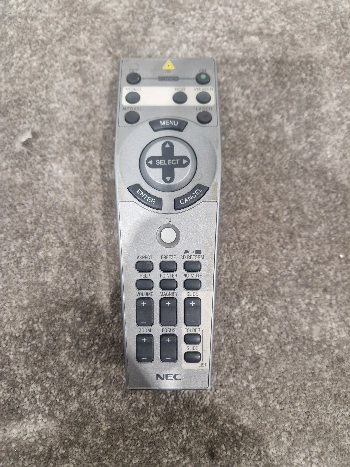 NEC RD-394E Projector Remote Controller - Reliable Control Device - Good