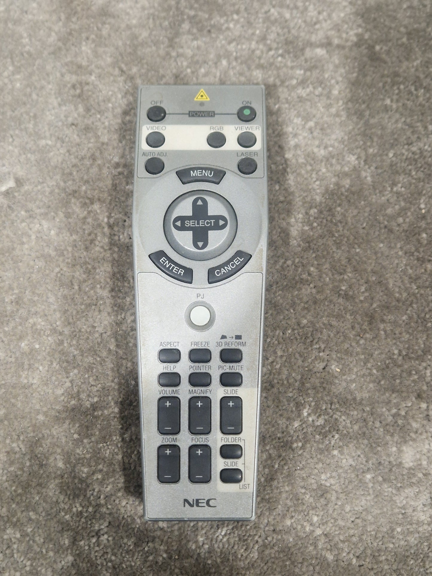 NEC RD-394E Projector Remote Controller - Reliable Control Device - Good
