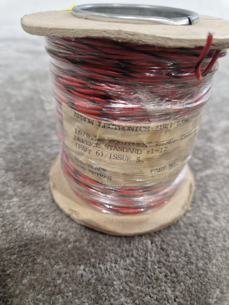 Arrow Electronics 16/0.2mm Equipment Wire Type 2 Red And Black 100 Metres - High-Quality Wiring - Excellent - image 5