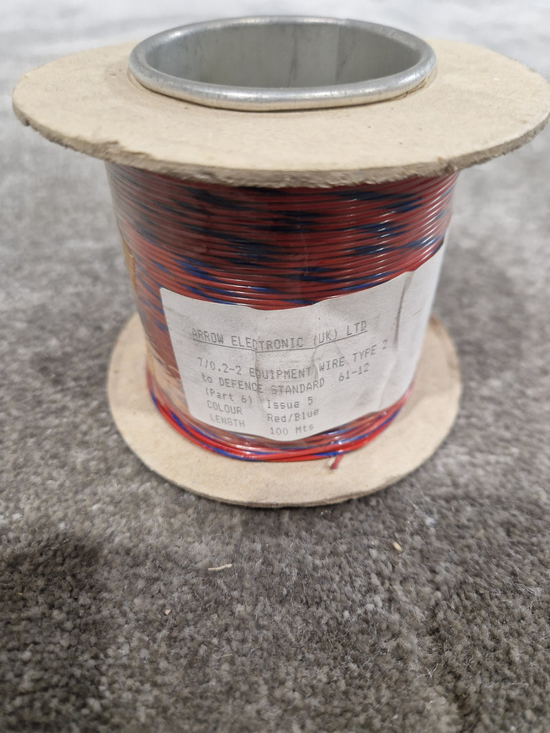 Arrow Electronics 16/0.2mm Equipment Wire Type 2 Red And Blue 100 Metres - Versatile Wiring Solution - Excellent - image 6