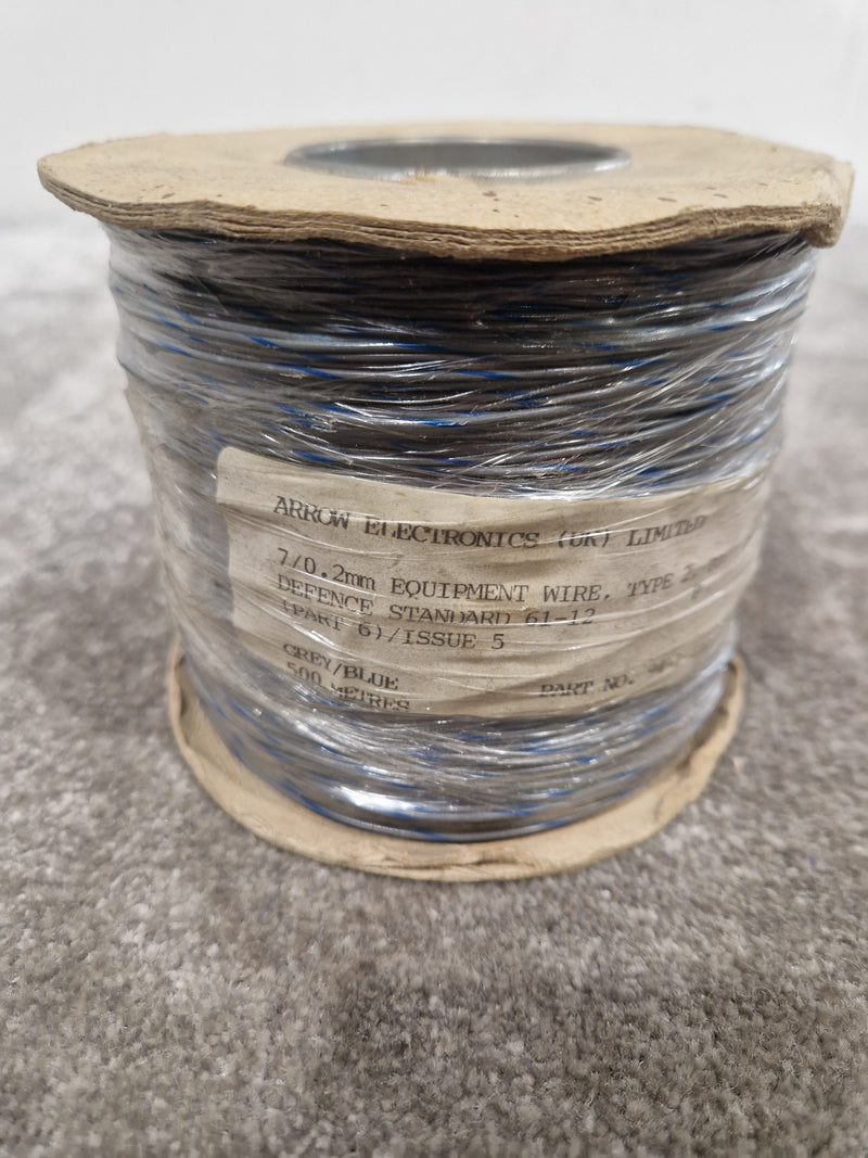 Arrow Electronics 16/0.2mm Equipment Wire Type 2 Grey And Blue 500 Metres - Durable Insulation - Excellent - image 6