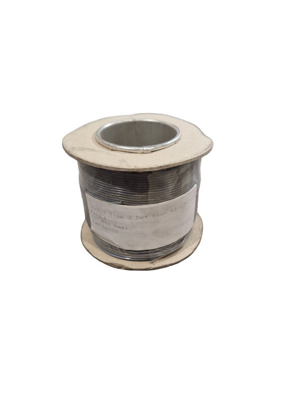 Def Spec 16/0.2mm Equipment Wire Type 2 Grey 100 Metres - Durable Industrial Wiring - Excellent