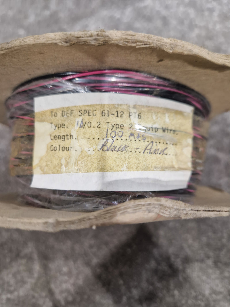 Def Spec 16/0.2mm Equipment Wire Type 2 Black And Pink 100 Metres - Durable Construction - Excellent - image 3