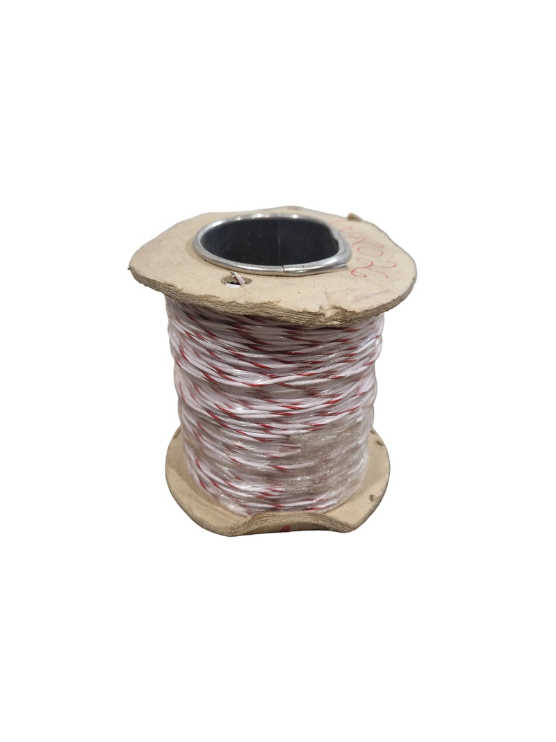 Def Spec 16/0.2mm Equipment Wire Type 2 Red And White 100 Metres - Durable Insulation - Excellent - image 1