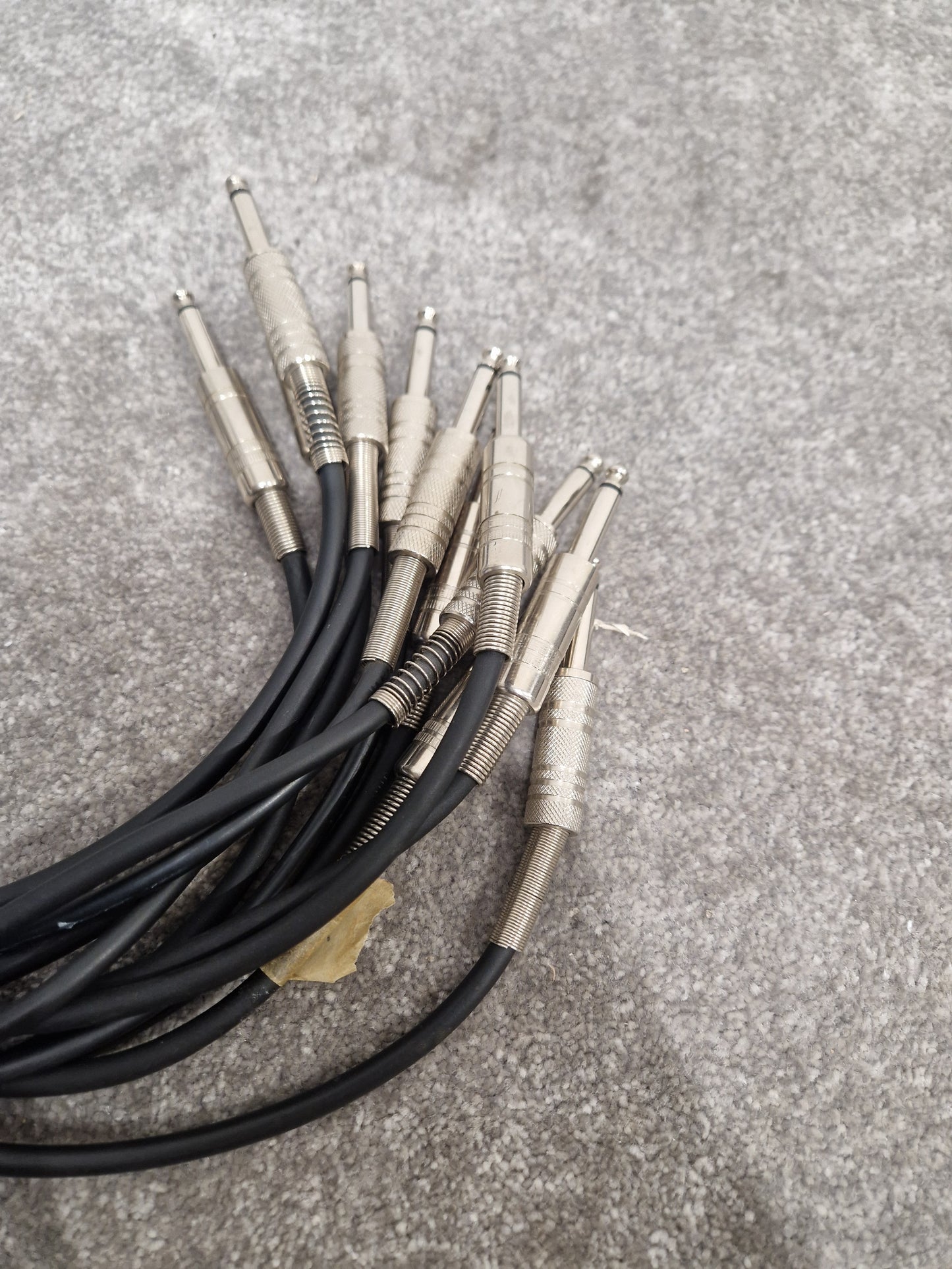 6 Unbranded 3FT Guitar/Speaker Leads - Durable Audio Connection - Excellent