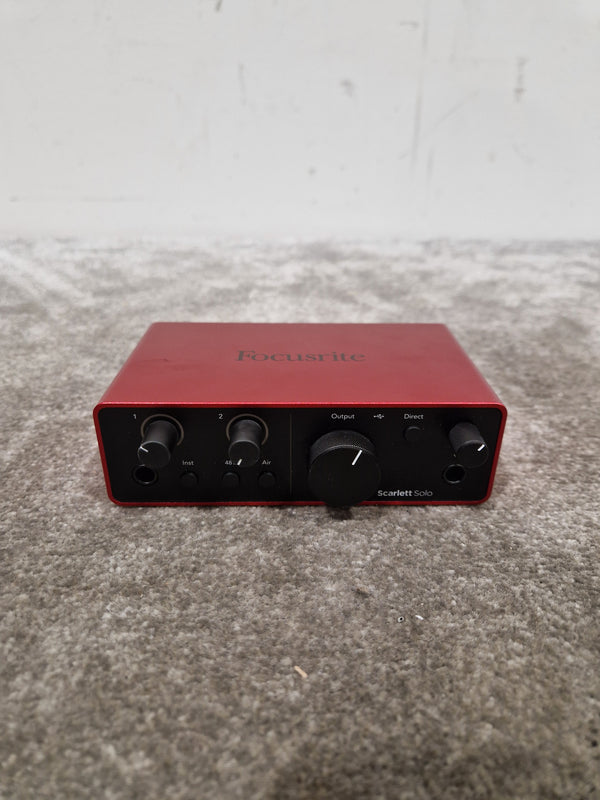 Focusrite Scarlett Solo 4TH Gen - High-Resolution Audio Interface - Excellent w/ Original Box & Power Supply