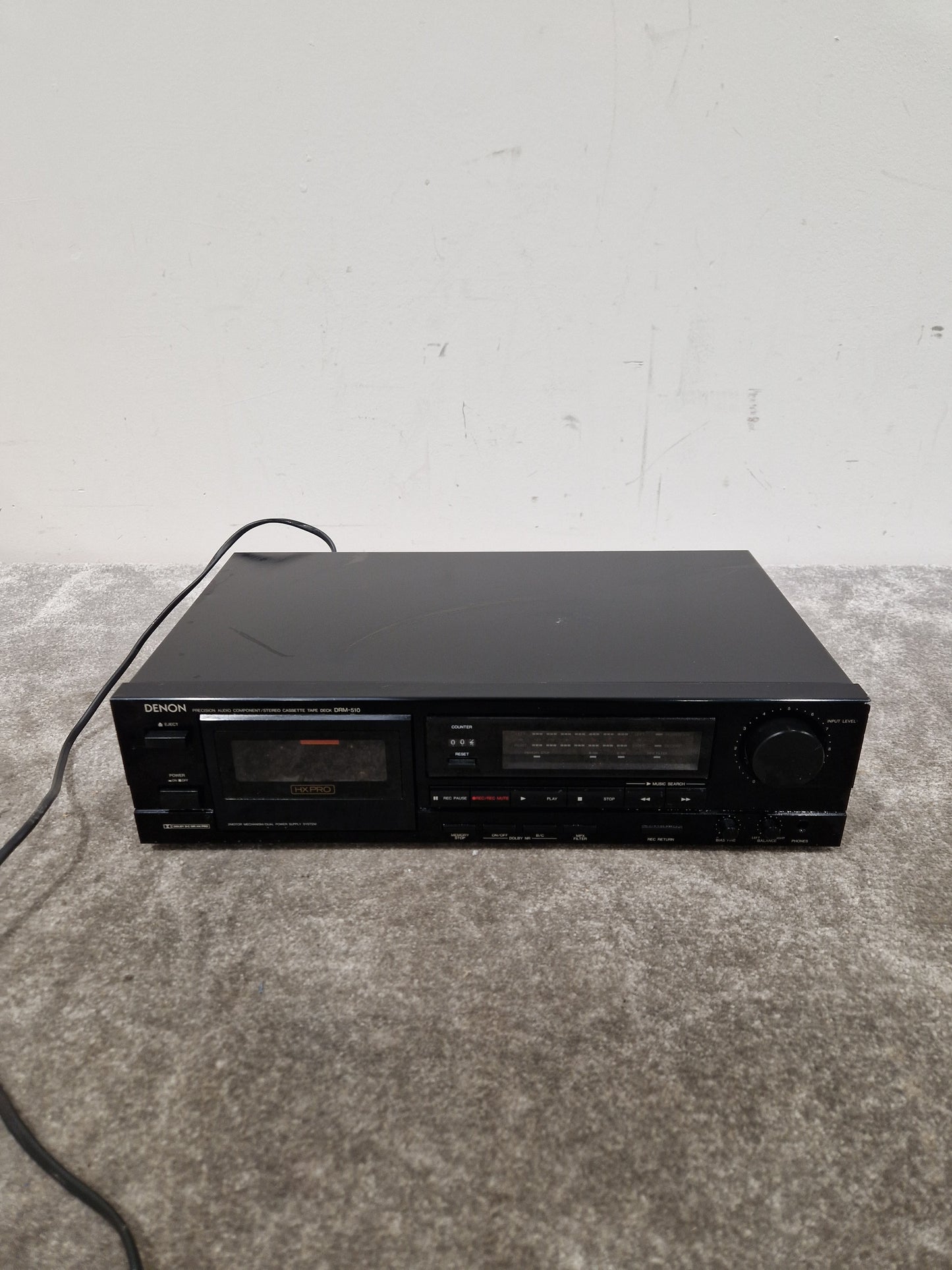 Denon DRM-510 - Cassette Deck Recorder - Very Good w/ Power Supply