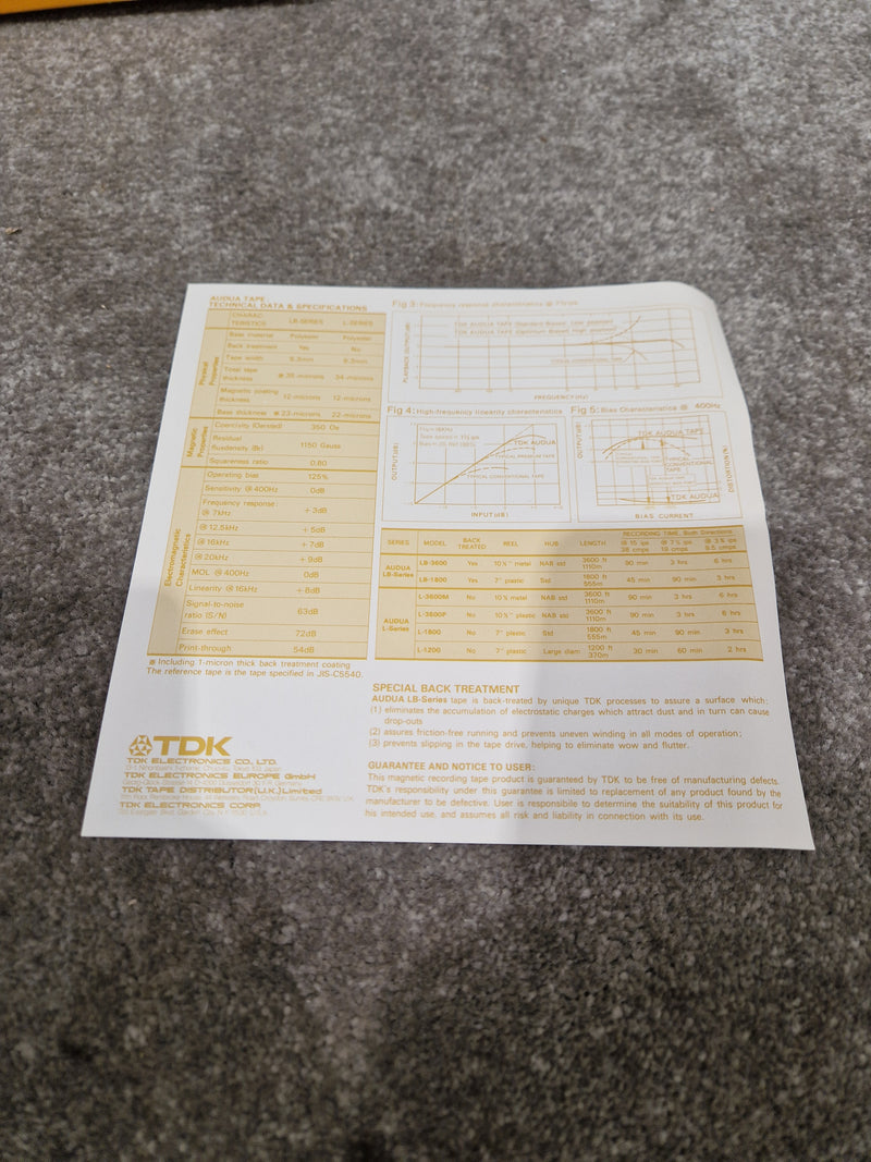 Soda - Britpop Band Collectible Broadcast Cue Master Tape - Very Good w/ Handwritten Program Notes - image 7