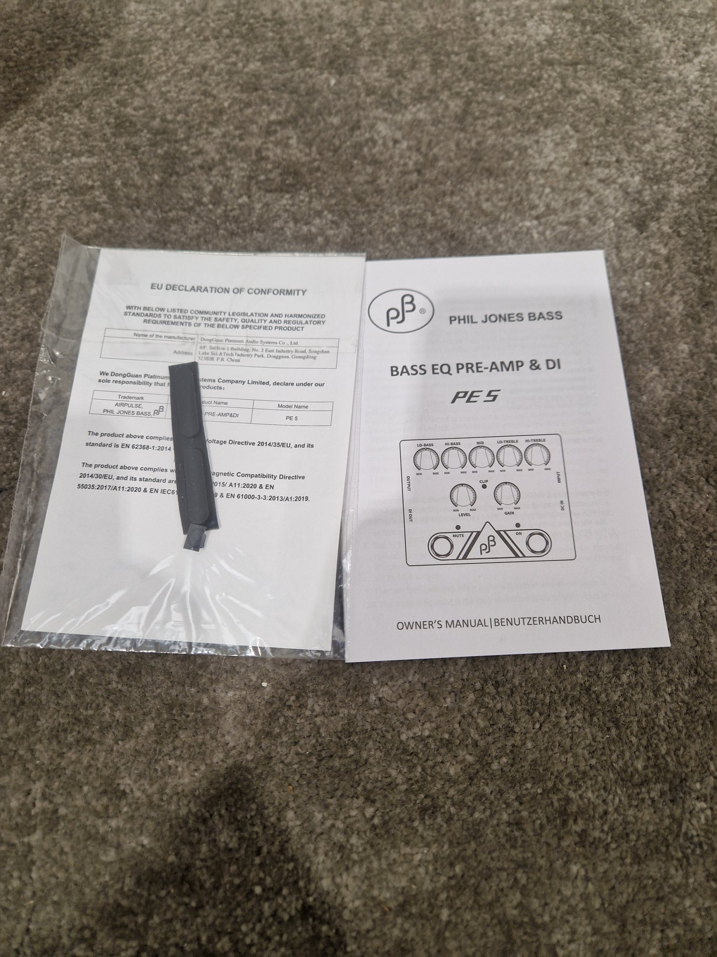 Phil Jones Bass PE5 Preamp - 5-Band EQ Control - Open Box