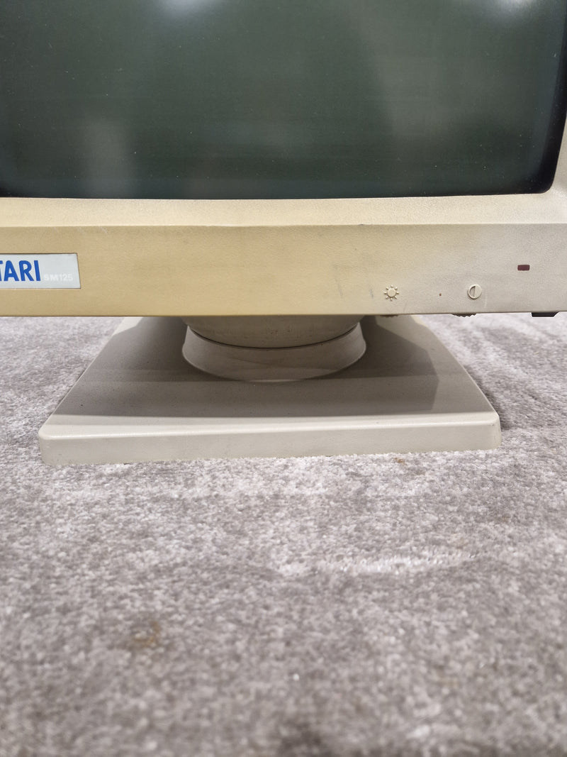 Atari SM125 - High-Resolution Monochrome Monitor - Very Good w/ Power Supply - image 4