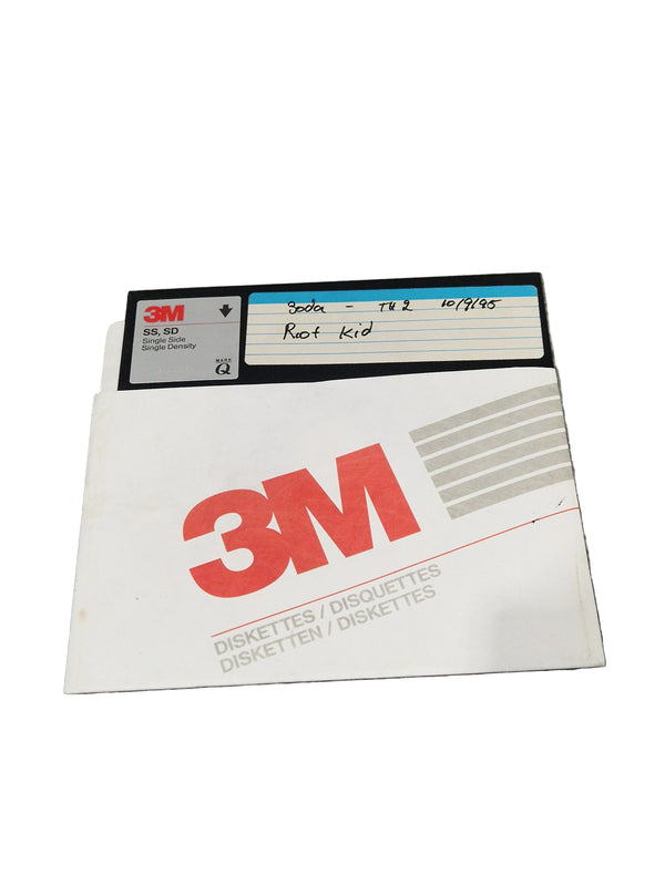 Soda – Britpop Band Collectible Studio Floppy Disk – Very Good w/ Handwritten Project Label