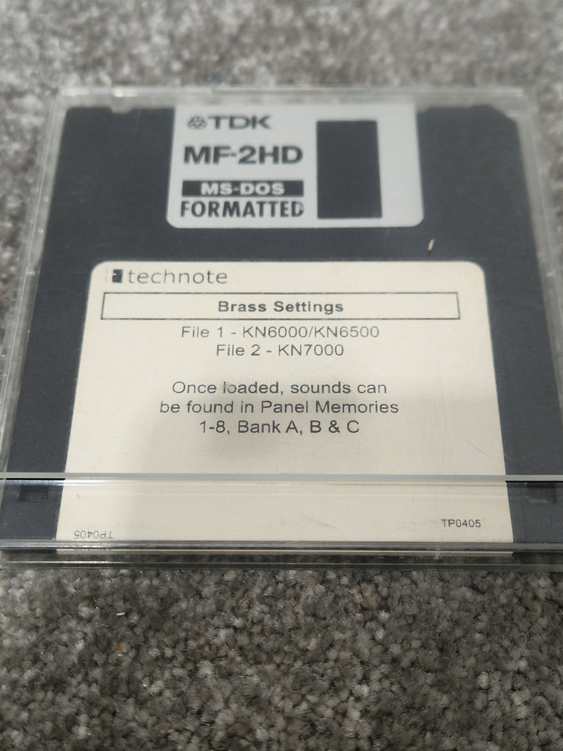 Technote TDk Brass Settings For Technics Kn6000-7000 - Custom Sound Library - Excellent - image 3