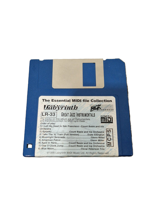 Technics Great Jazz Instruments Floppy Disc - Vintage Sound Library - Excellent