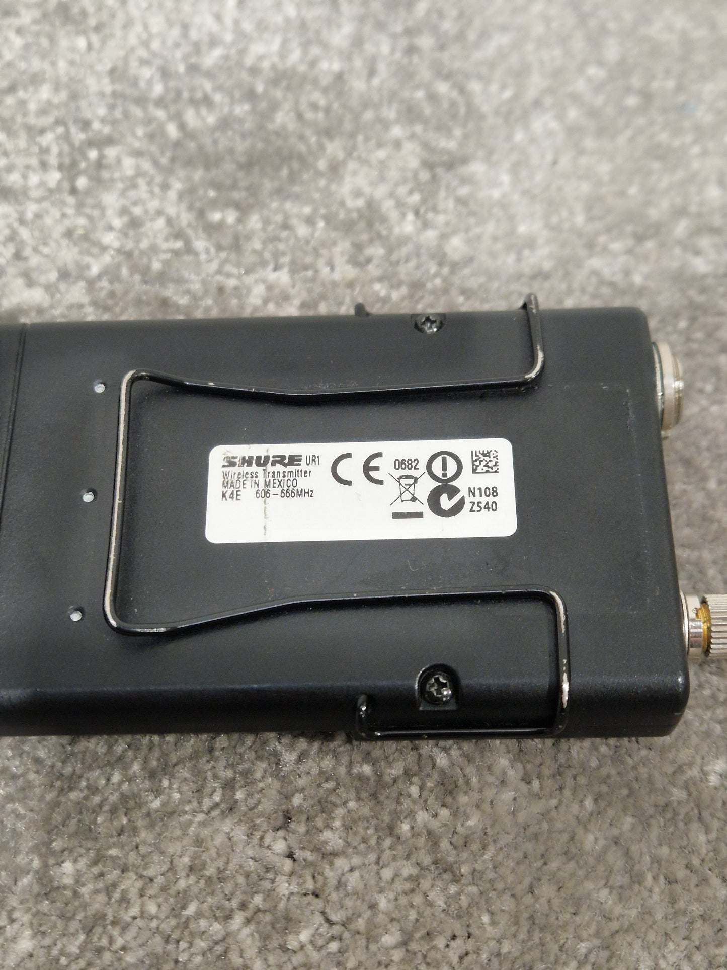 Shure K4E Radio Transmitter - Professional Broadcast Quality - Excellent