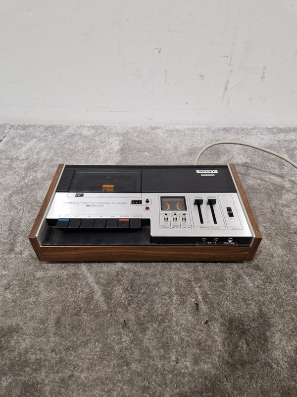 Sony TC-134 SD Stereo Cassette-Corder - Portable Audio Recorder - Very Good