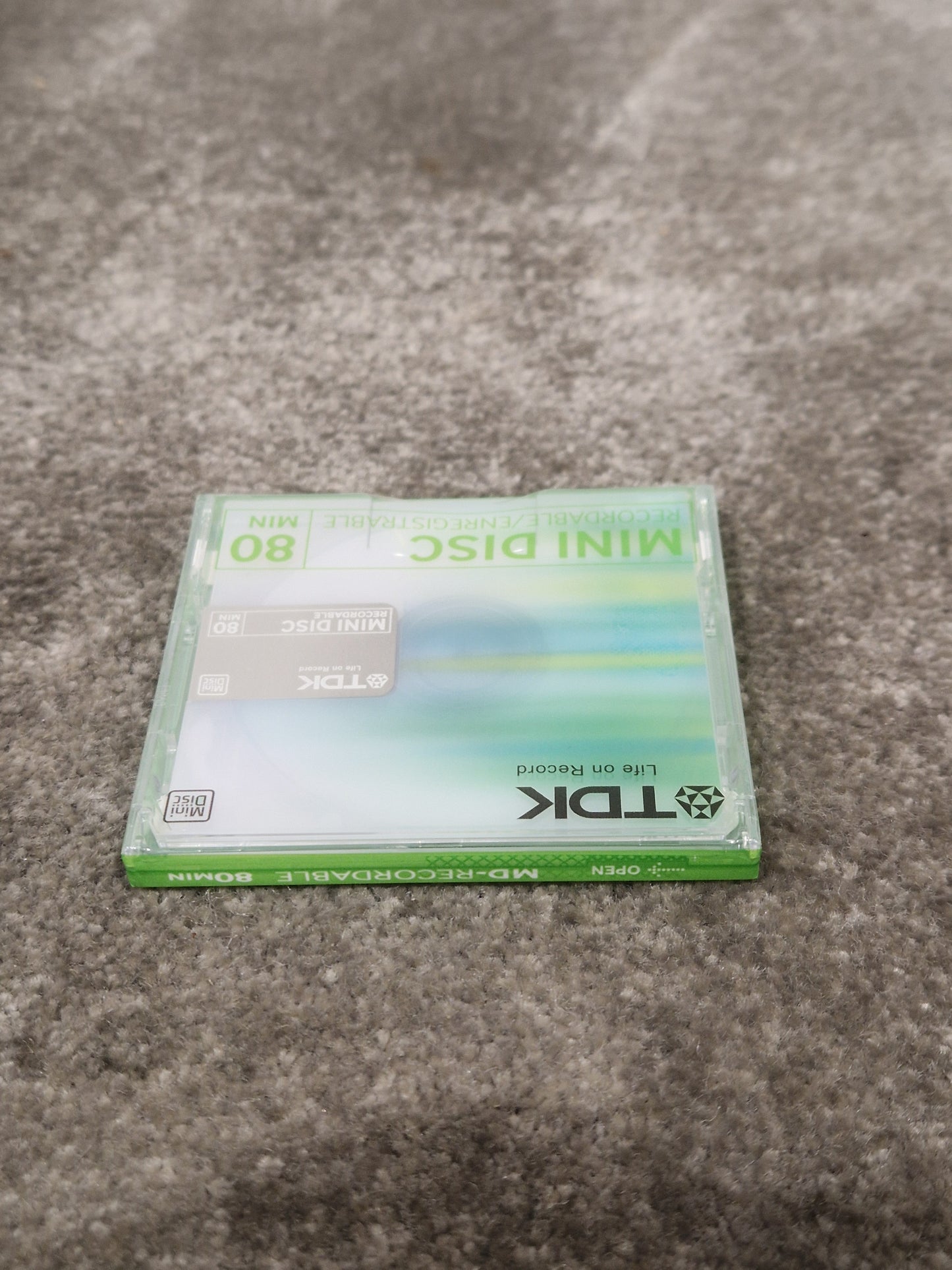 TDK Md-Recordable MINI-DISC Green - High-Quality Audio Storage - Excellent w/ Original Box