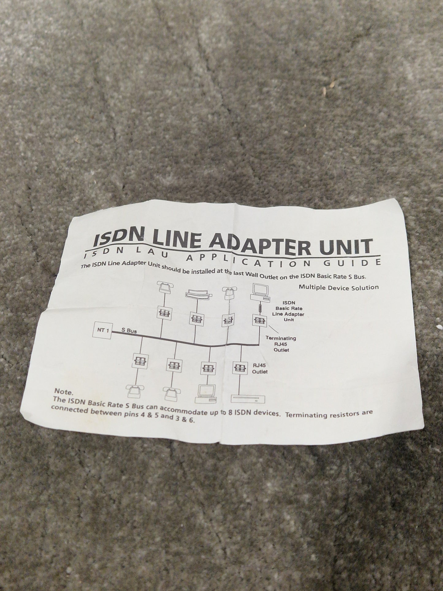 RS ISDN Line Adaptor Unit - High-Performance Interface - Excellent