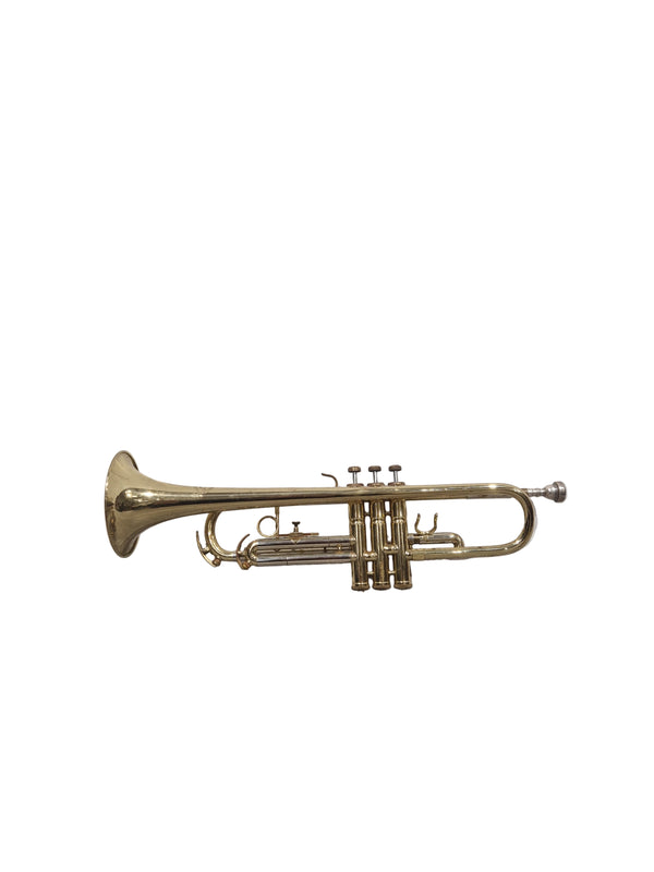 Corton Amati 776467 – Classic Brass Trumpet – Good w/ Chord Soft Case & Trumpet Study Books