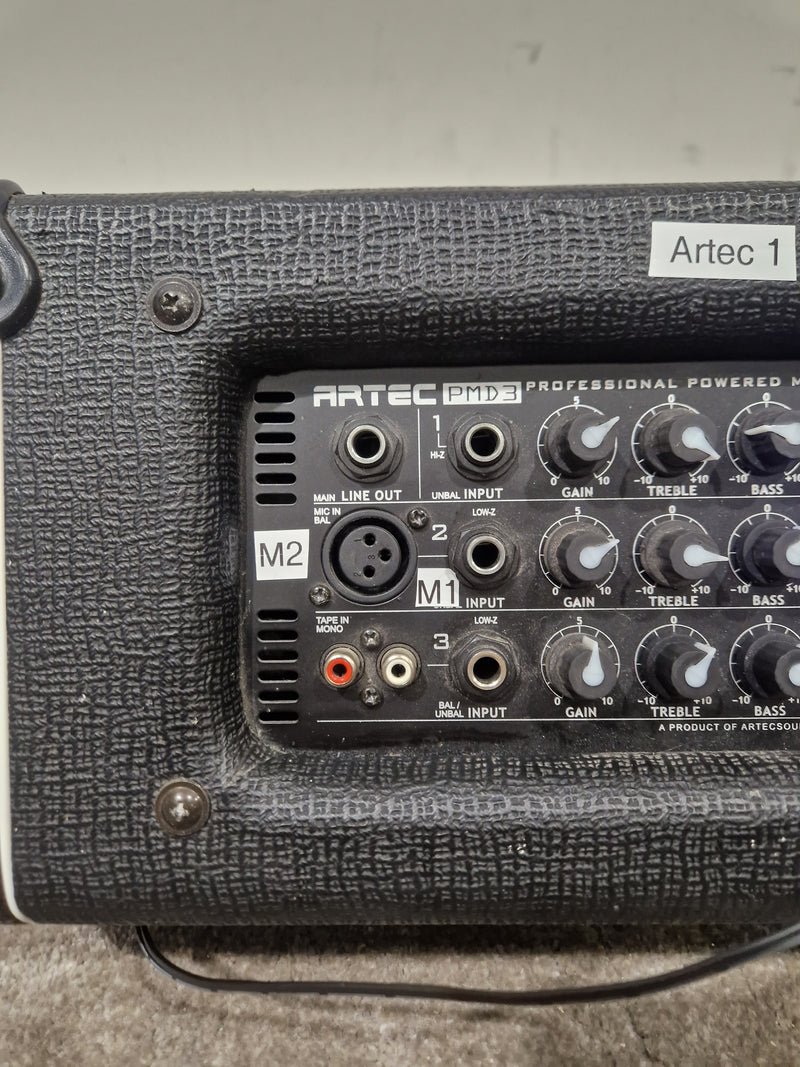 Artec PMD3-8 Instrument Amplifier - Compact Portable Design - Very Good w/ Power Supply - image 12