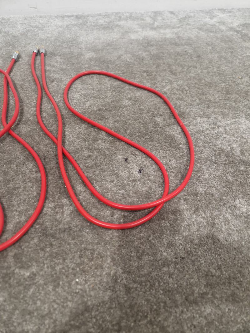 2x RCA Phono Cables - High Qaulity Red - Excellent - image 4