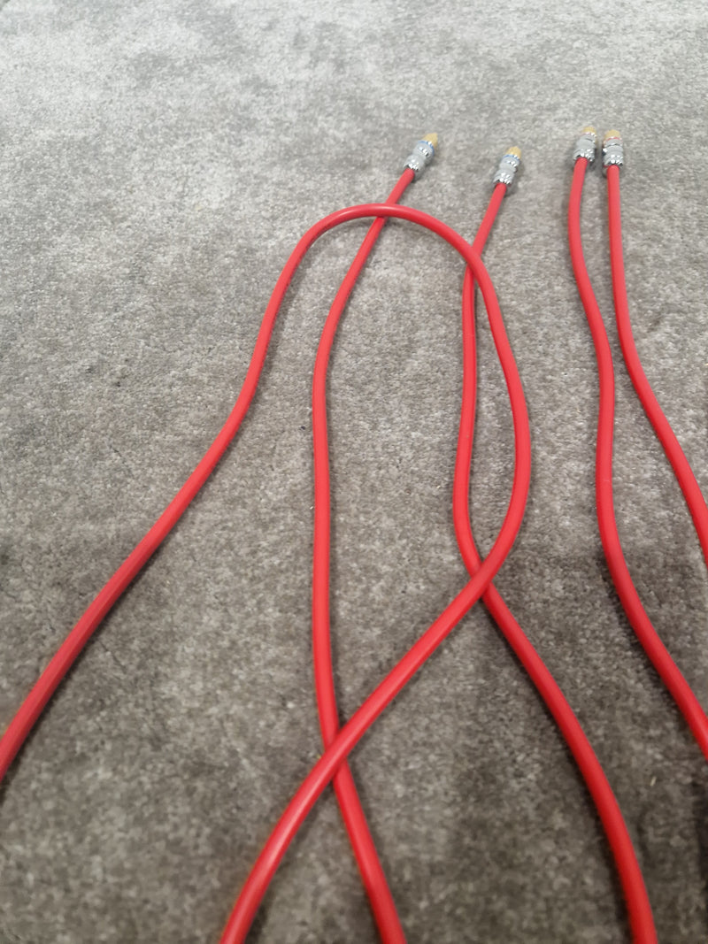 2x RCA Phono Cables - High Qaulity Red - Excellent - image 6