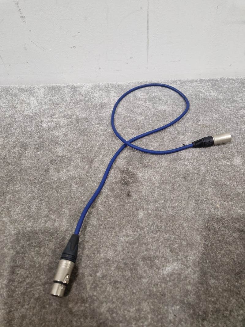 4 Blue XLR Microphone Cables - High-Quality Audio Transfer - Excellent - image 8