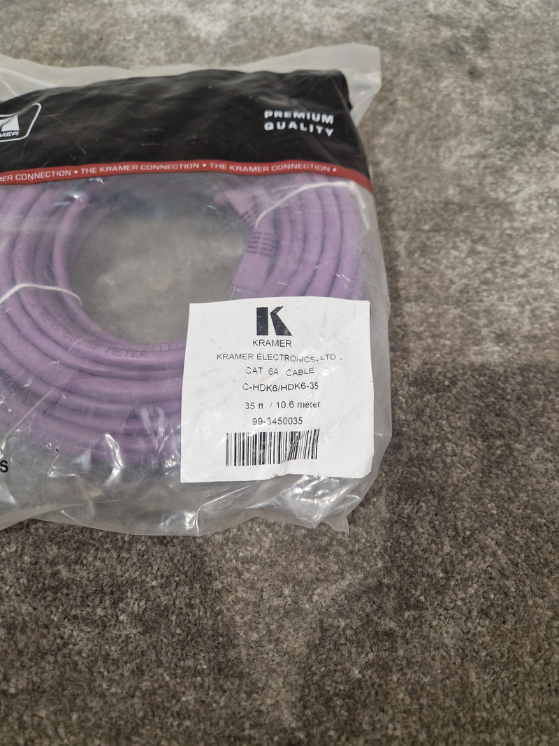 Kramer 35FT Purple Ethernet Cable - High-Speed Network - Excellent w/ Original Packaging - image 9