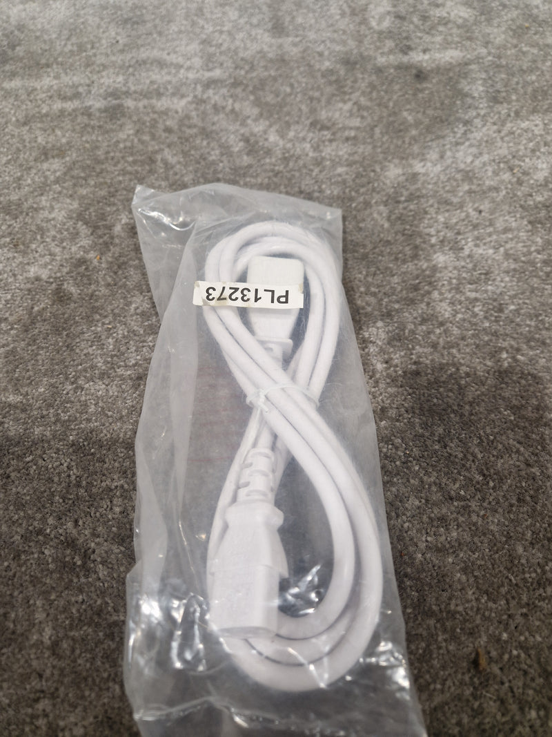 Unbranded White 3FT Kettle Lead Converter Cable - Durable Construction - Excellent - image 2