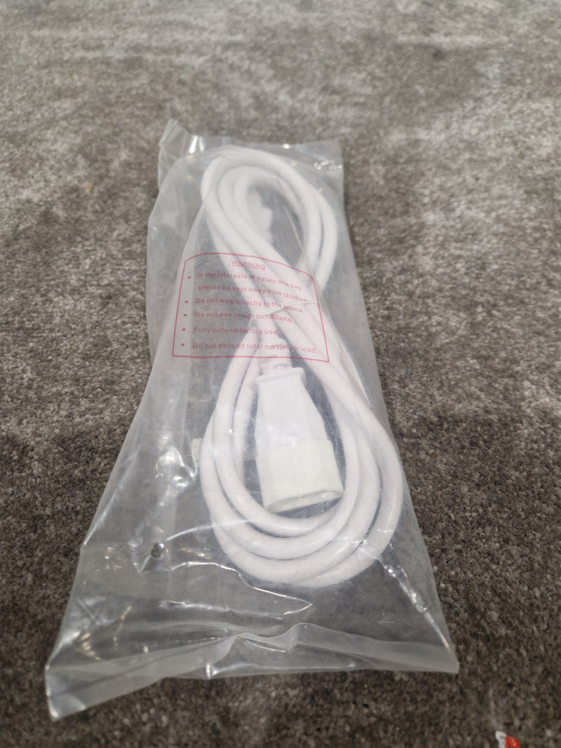 Unbranded White 3FT Kettle Lead Converter Cable - Durable Construction - Excellent - image 5