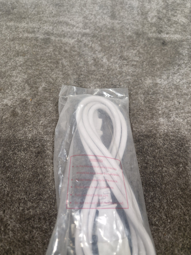 Unbranded White 3FT Kettle Lead Converter Cable - Durable Construction - Excellent - image 4