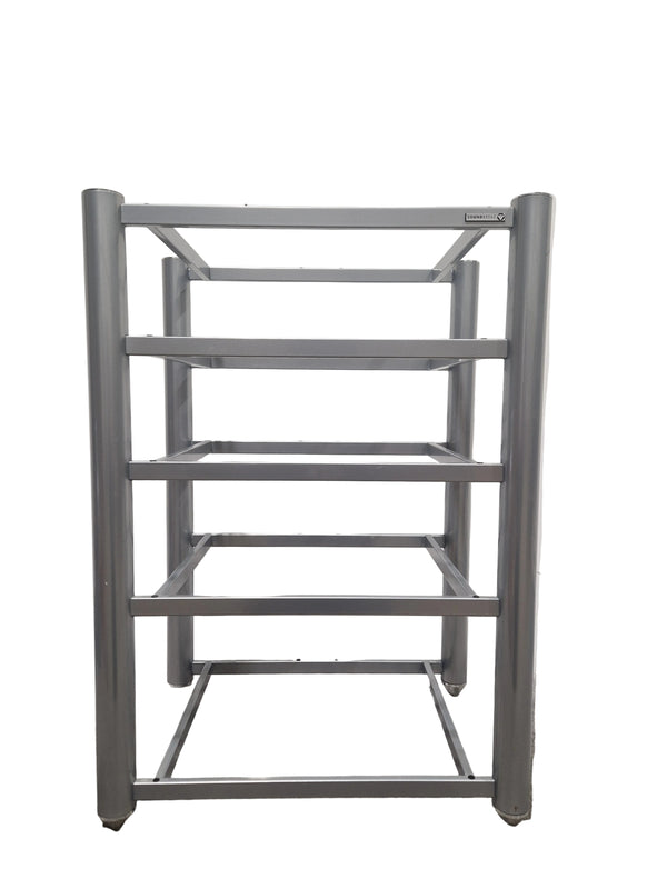 Soundstyle HI-FI Rack Silver 5 Glass Layers - Modern Audio Stand - Excellent