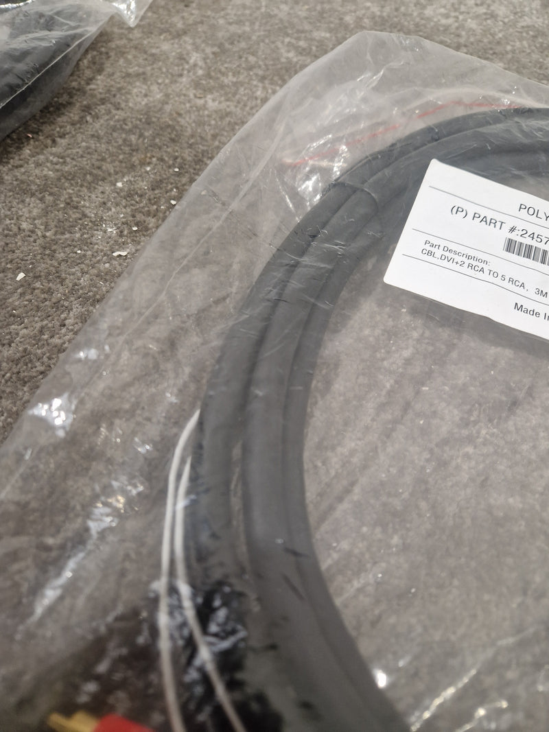 Polycom CBL-DVI Plus 2 RCA TO-5 RCA-3M - High-Quality Audio Cable - Excellent - image 10