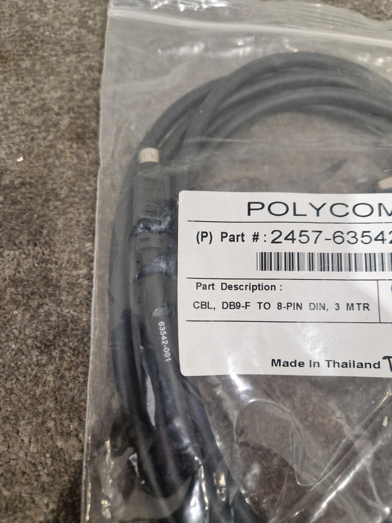 Polycom DB9-F TO 8-PIN DIN-3 MTR - Communication Cable - Excellent - image 6