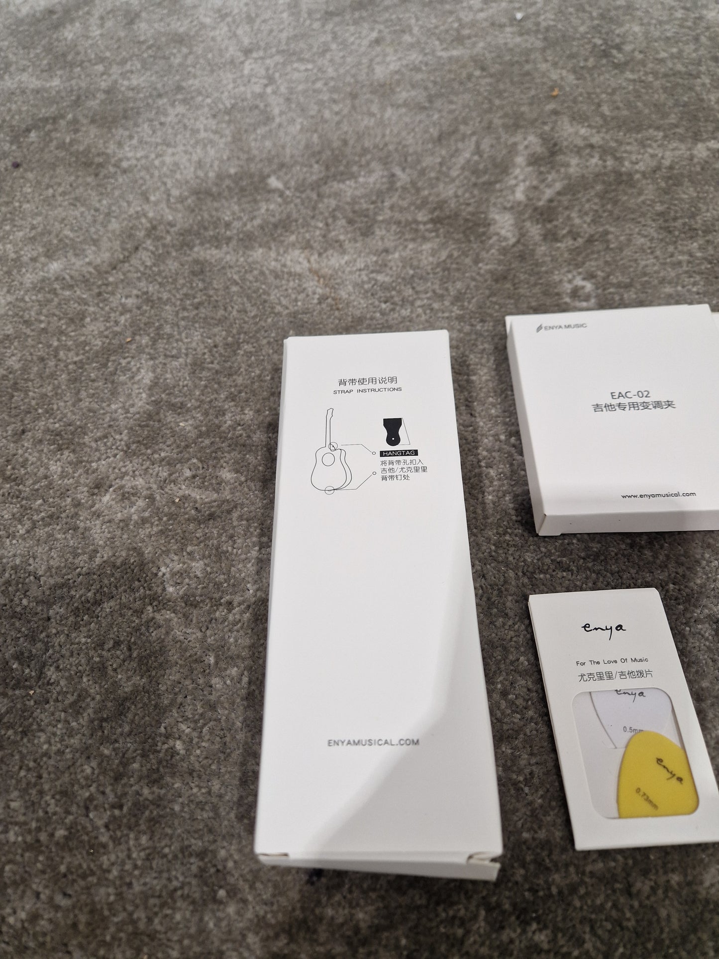 Enya EB-X1 Pro Max 3/4 Electro-Acoustic Guitar - Rich Tonewood - Excellent w/ Soft Case & Guitar Accessories