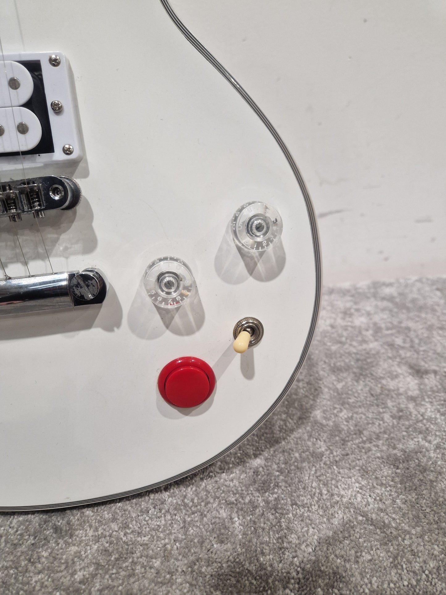 Palace Custom Buckethead Signature Alpine White LP Style Electric Guitar - Signature Design - Very Good