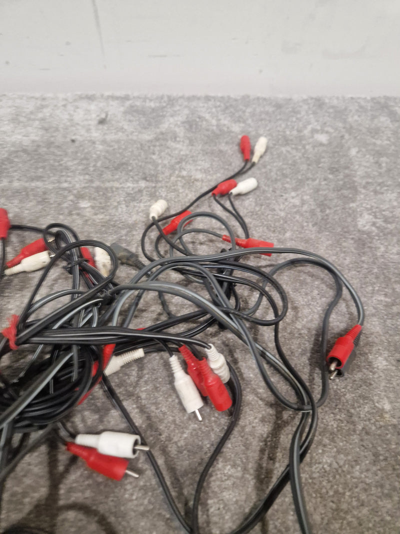 9x Dual RCA Phono Cables, Various Lengths, Brands and Plug Styles - image 5