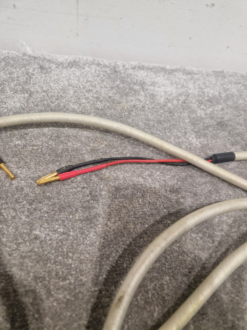 8ft White Banana Phono Lead Pair - High Quality Cables - Very Good - image 10