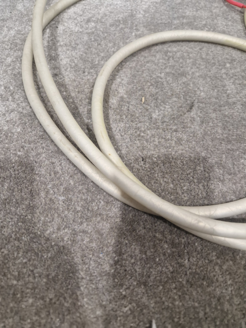 8ft White Banana Phono Lead Pair - High Quality Cables - Very Good - image 11