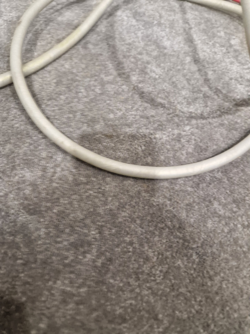 8ft White Banana Phono Lead Pair - High Quality Cables - Very Good - image 14
