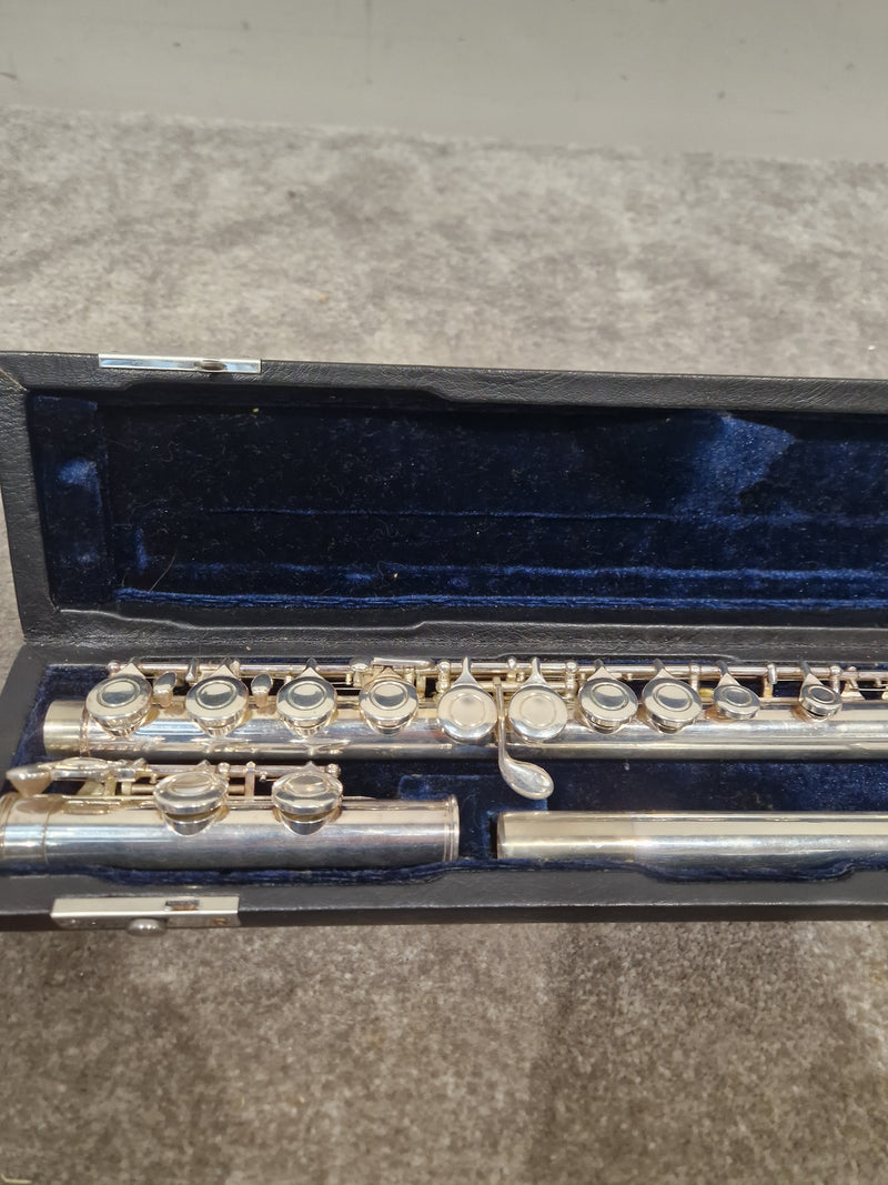 Osborne Engraved Silver Standard Nickel Flute - Elegant Design - Good w/ Hard Case - image 8