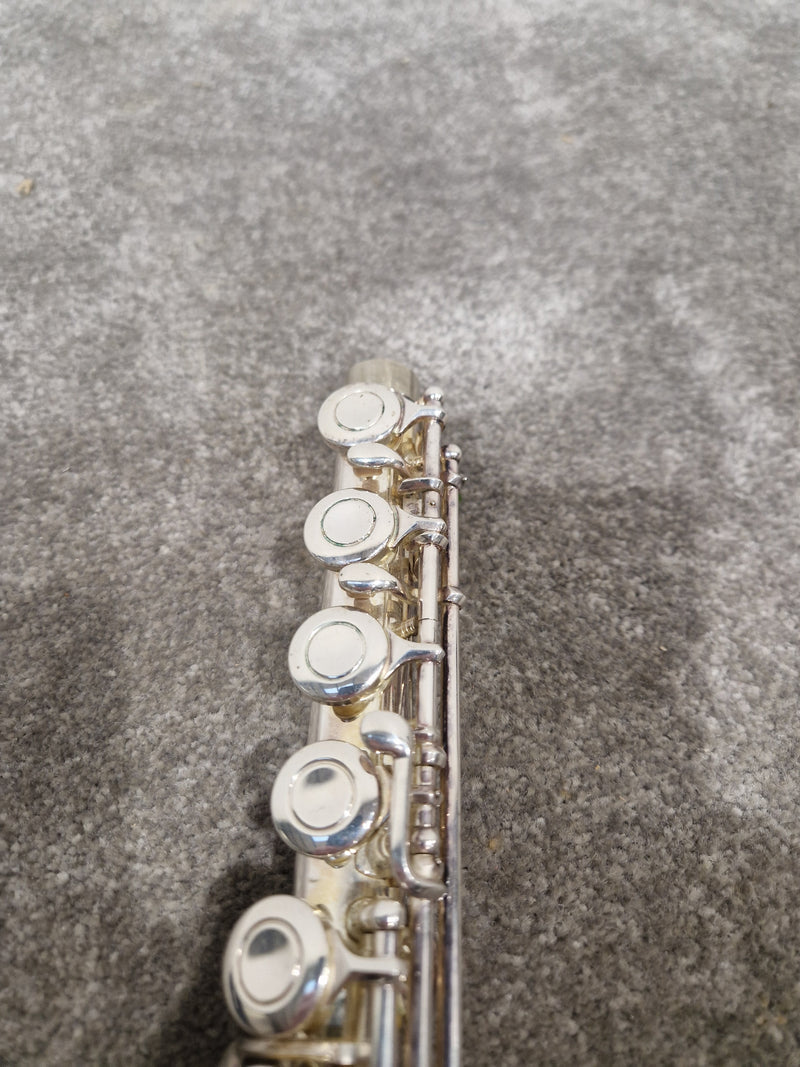 Osborne Engraved Silver Standard Nickel Flute - Elegant Design - Good w/ Hard Case - image 11