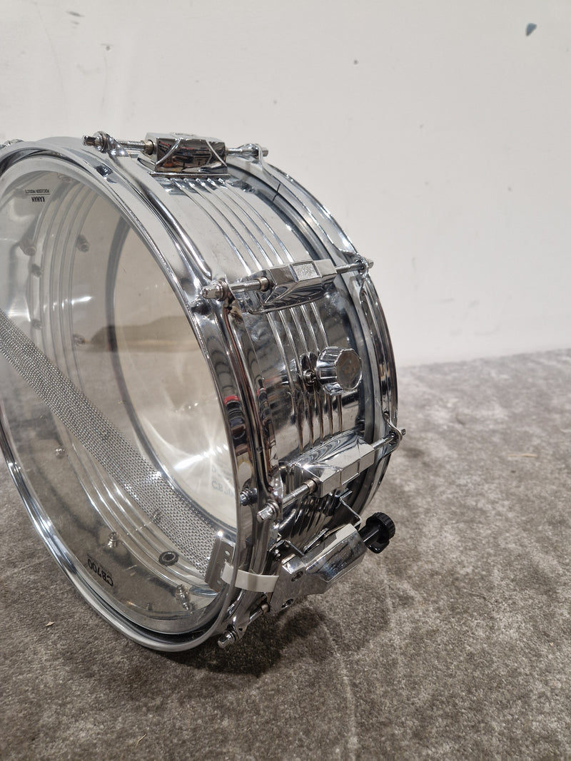 CB700 - Educational Snare Drum - Chrome - Good w/ Hard Case & Drum sticks & Drum stand - image 19
