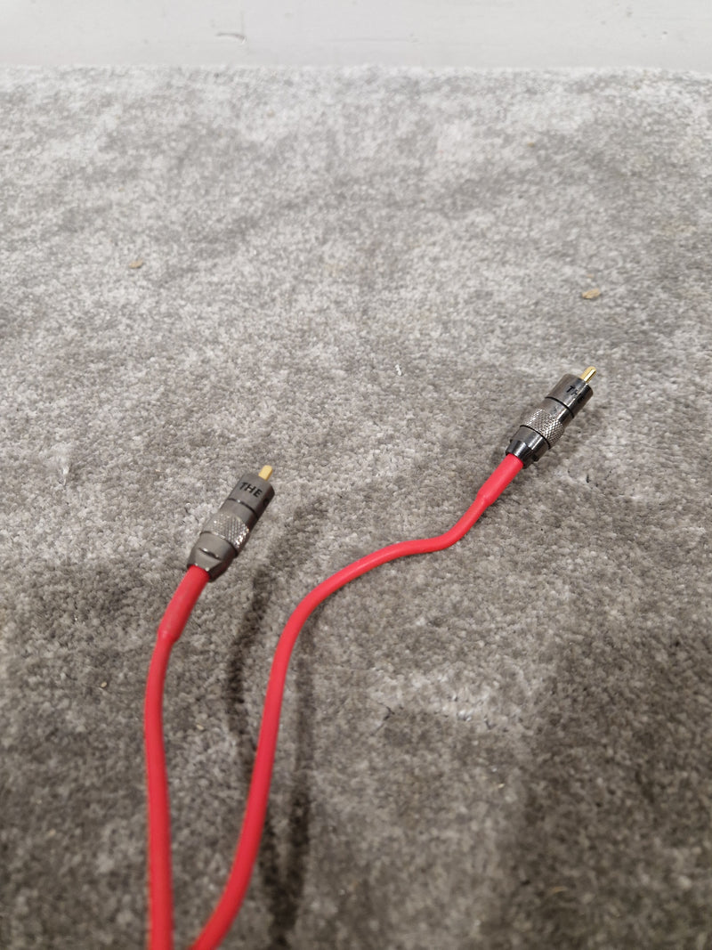 2FT Red Solid Bendable Phono Cables Single Head Pair Audio Cables - Durable Design - Excellent - image 11