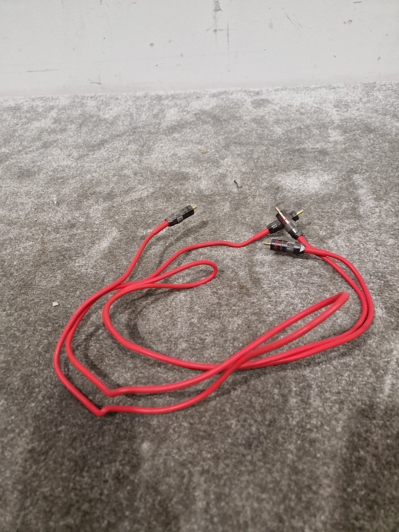 2FT Red Solid Bendable Phono Cables Single Head Pair Audio Cables - Durable Design - Excellent - image 14