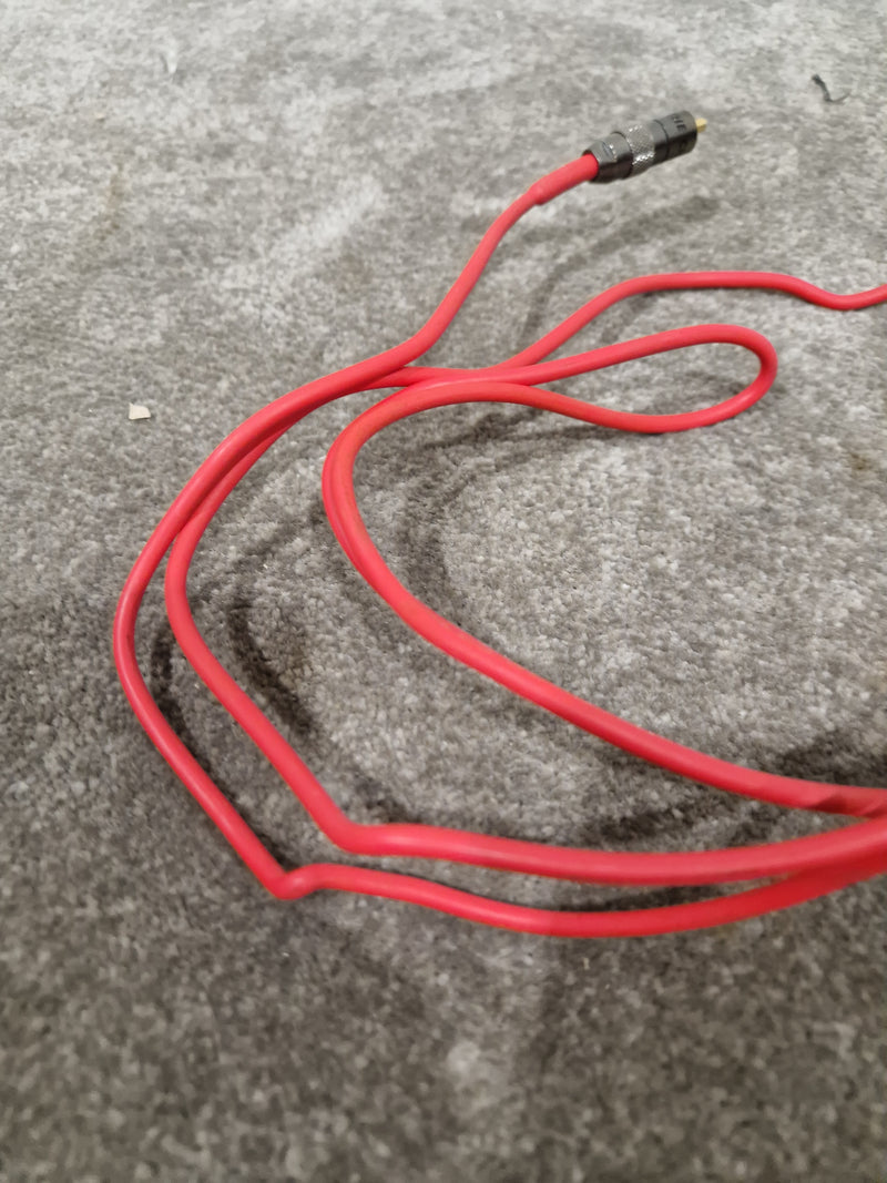 2FT Red Solid Bendable Phono Cables Single Head Pair Audio Cables - Durable Design - Excellent - image 5