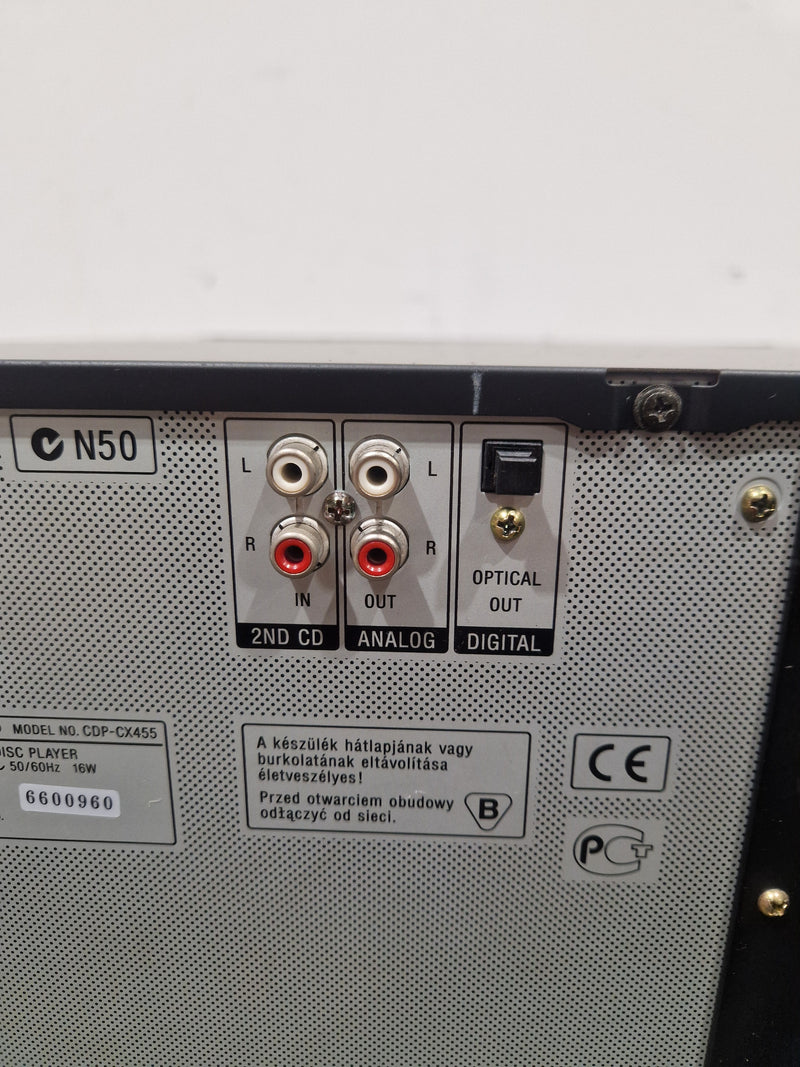 Sony CDP-CX455 CD Changer - 400-Disc Capacity - Good w/ Original Box & Power Cable & Remote - image 22